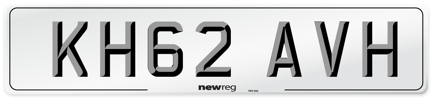 KH62 AVH Number Plate from New Reg